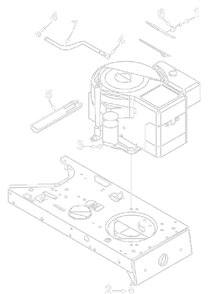 Part Location Diagram of 951-0302 Husky Muffler Assy